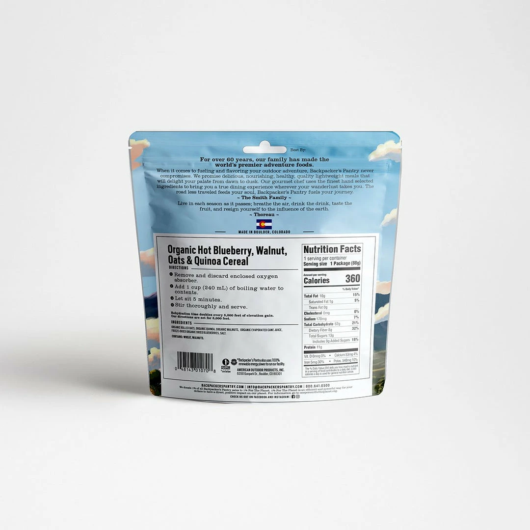 Top 10 🎉 Food 🎒 Backpackers Pantry Organic Blueberry Walnut Oatmeal 🎁 4 Food Backpackers Pantry Organic Blueberry Walnut Oatmeal