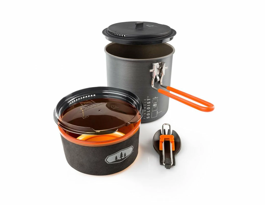 Outlet 🤩 GSI OUTDOORS GSI Pinnacle Soloist Il, One-Person Cookset Kitchen ❤️ 3 GSI OUTDOORS GSI Pinnacle Soloist Il, One-Person Cookset Kitchen