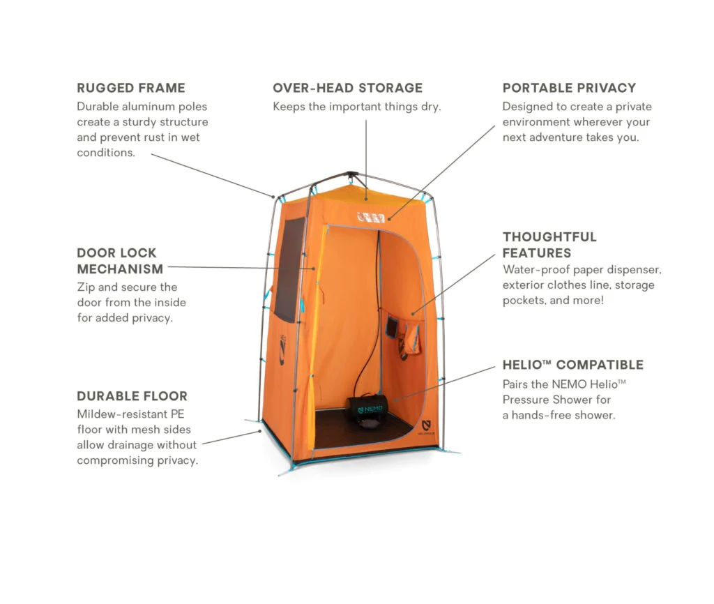 Wholesale 🥰 NEMO Heliopolis Privacy Shelter & Shower Tent 🔥 7 NEMO Heliopolis Privacy Shelter & Shower Tent