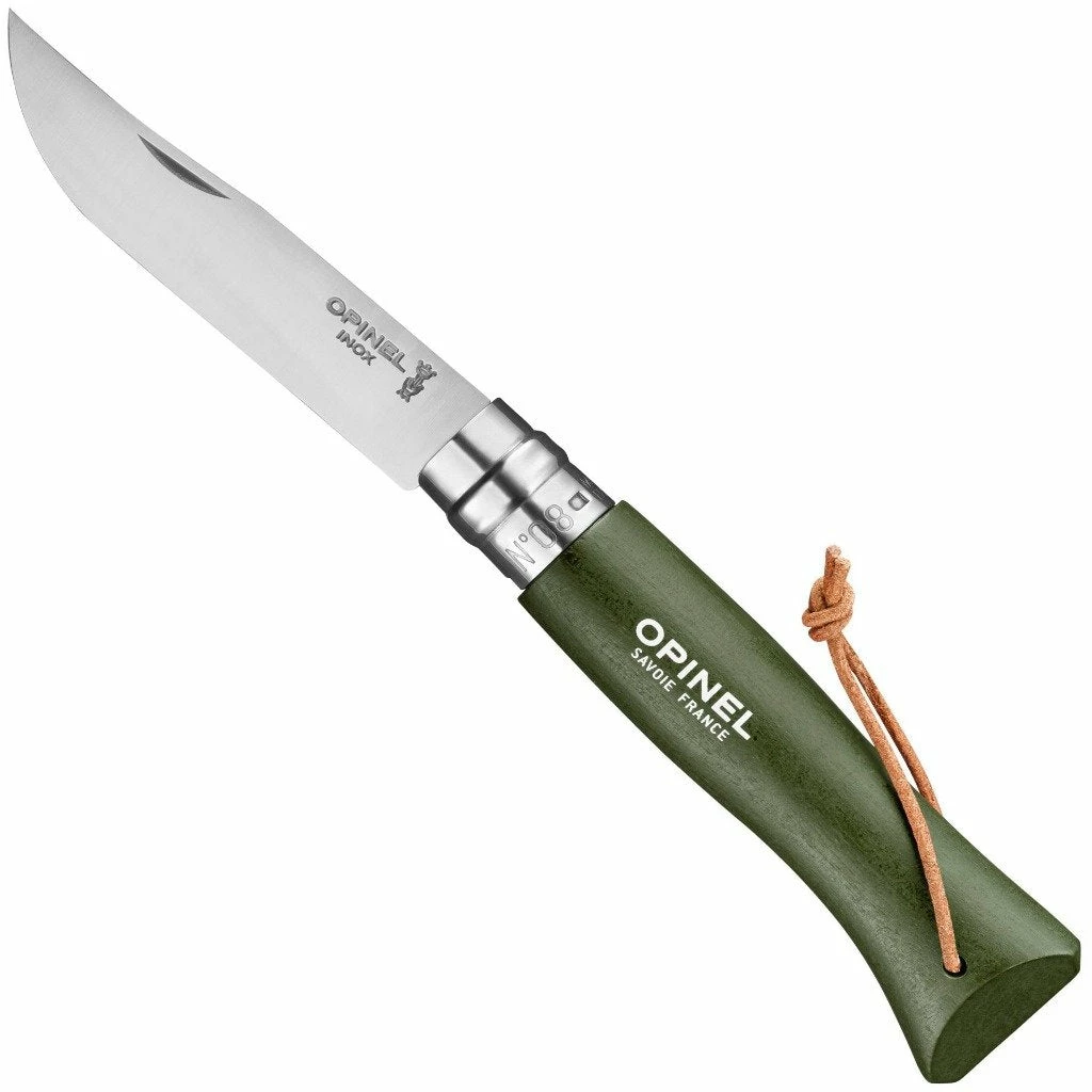 Deals 🌟 Opinel No.8 Stainless Steel Folding Knife 🔔 4 Opinel No.8 Stainless Steel Folding Knife