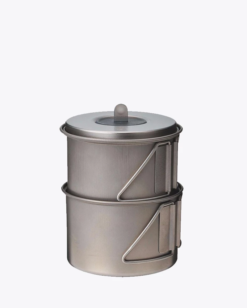 Hot Sale 🥰 Kitchen Snow Peak Titanium Mini Solo Cookset ❤️ 3 Kitchen Snow Peak Titanium Mini Solo Cookset