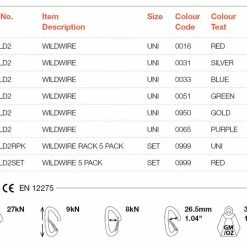 Best Pirce ⭐ Non-locking Carabiners Wild Country Wildwire Carabiner - All Colors 👍 16 Non-locking Carabiners Wild Country Wildwire Carabiner - All Colors